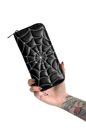 Spiderweb Wallet - Black/White