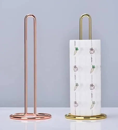 Stainless Steel Tissue Roll Holder-Gold