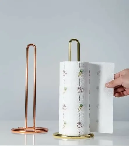 Stainless Steel Tissue Roll Holder-Gold