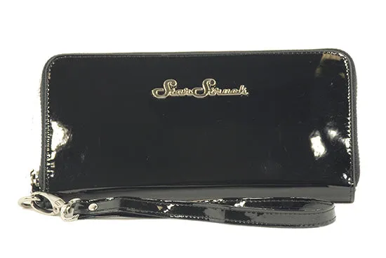 Star Struck Shiny Black Wallet/Wristlet