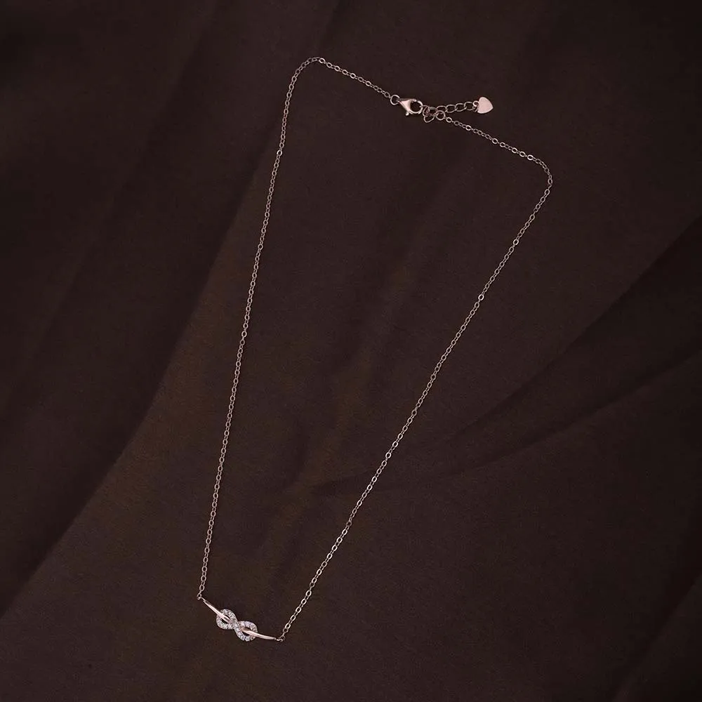 Starlit Infinity Necklace | Rose Gold