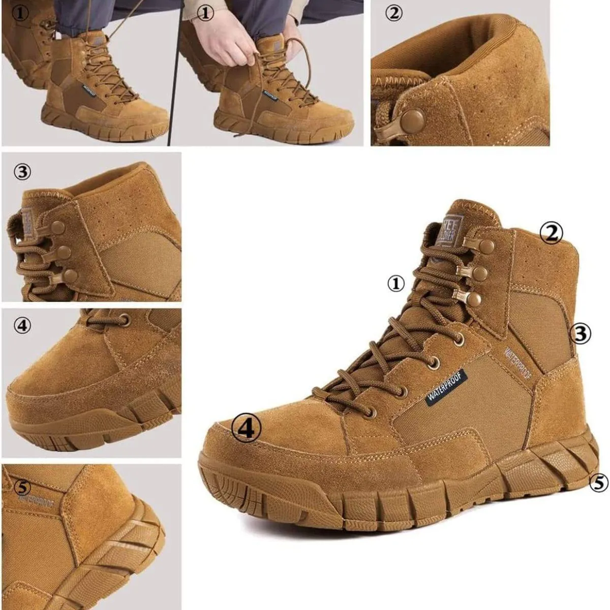 STORM II 6" Men’s Military Waterproof Tactical Boots