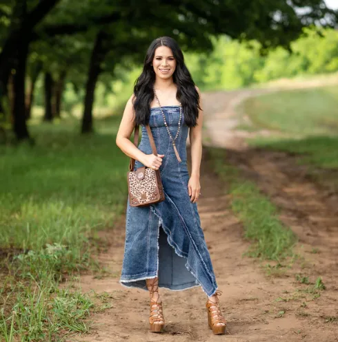 STS Ranchwear Great Plains Classic Cowhide Hair-On Leopard Print Lola Crossbody Bag STS31647