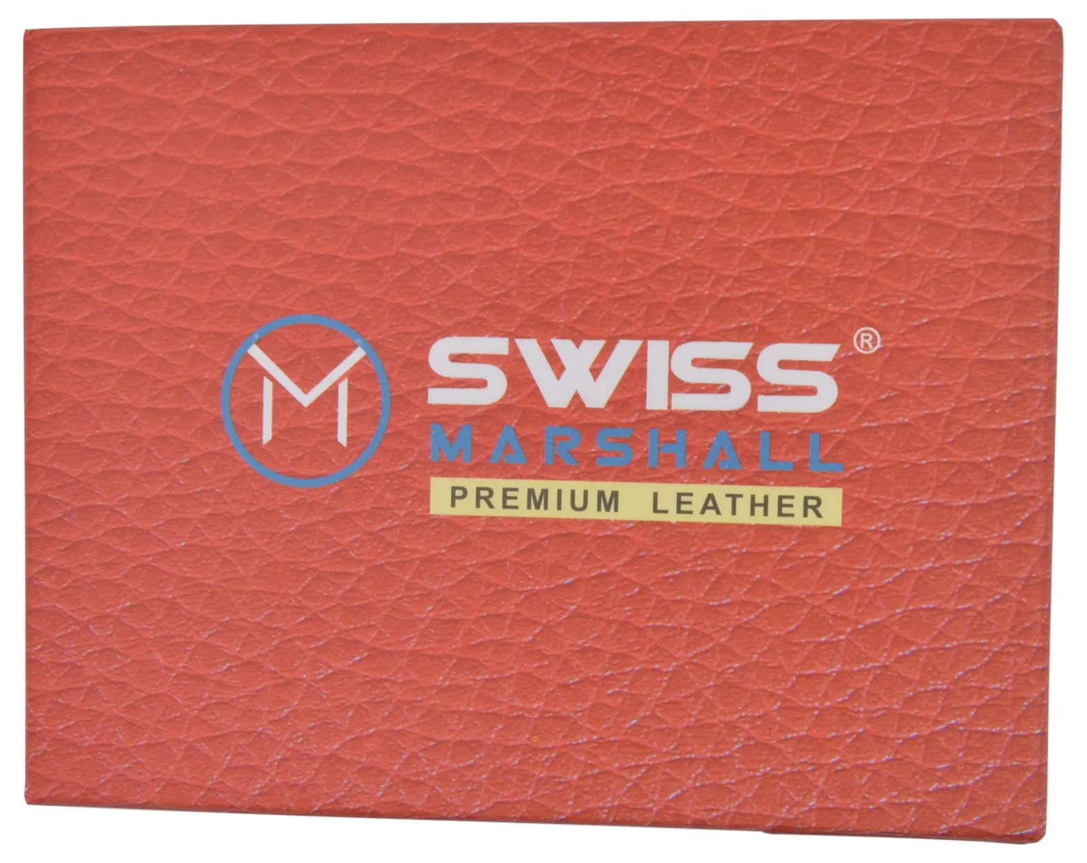 Swiss Marshall RFID Blocking Premium Leather Bifold Center Flap Card ID Wallet Gift Box
