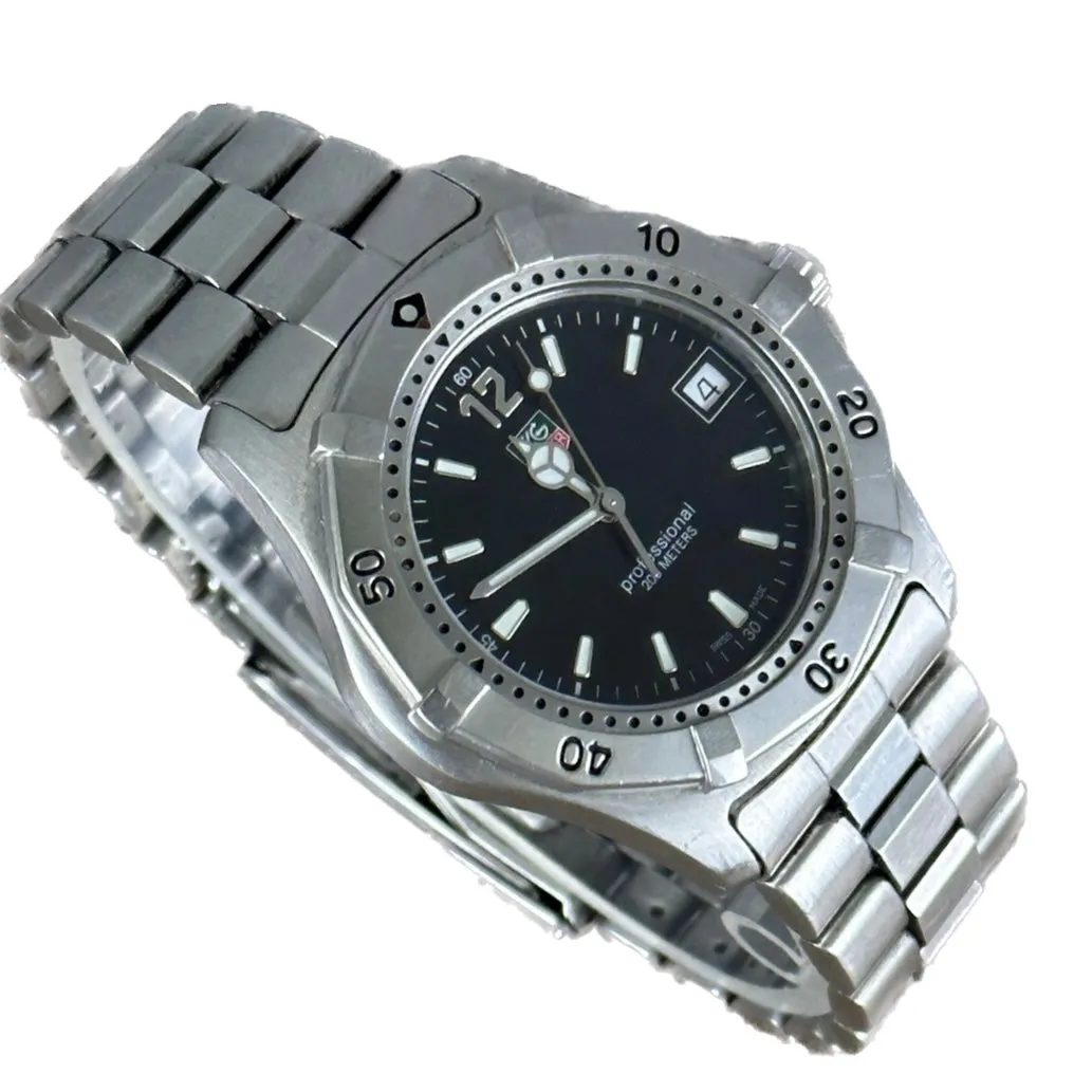 Tag Heuer Professional 2000 - Black Dial, Stainless Steel