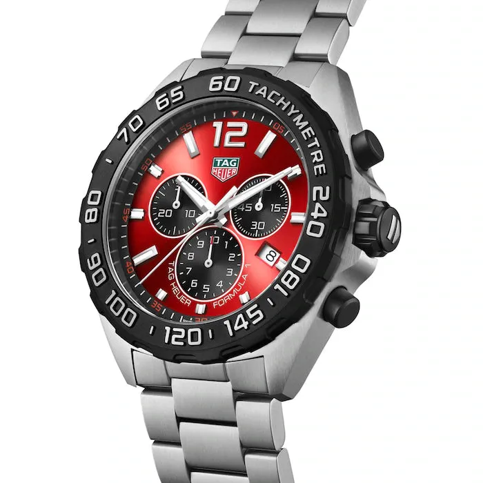 Tag Heuer Watch Formula 1 Chronograph Red Quartz CAZ101AN.BA0842