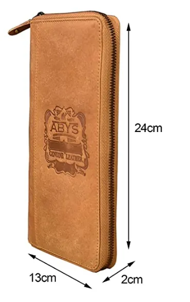Tan Leather Unisex Passport Holder