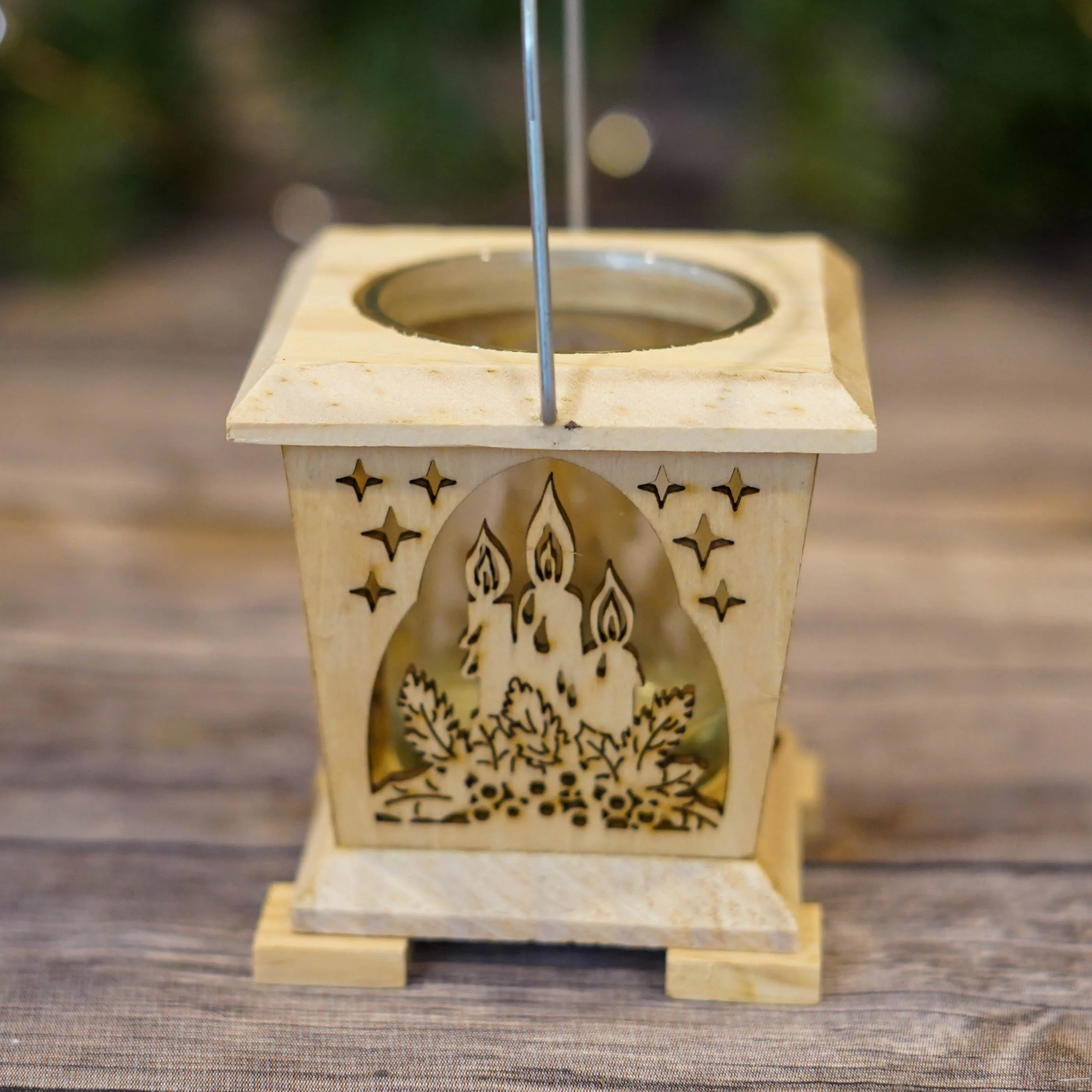 Tea Light Lantern with Bells and Candles