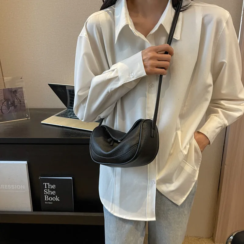 Textured Fashion Trendy Messenger Bag