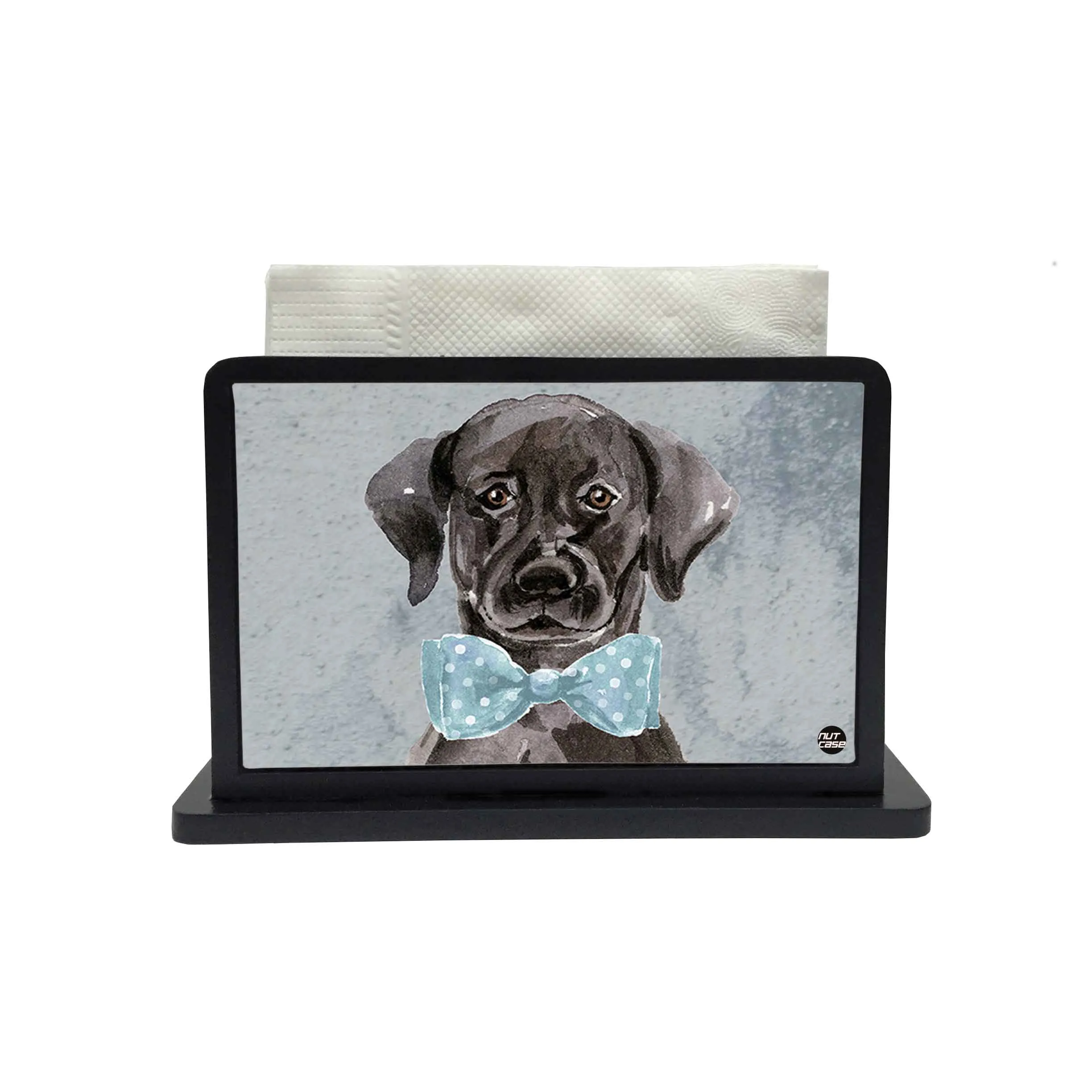 Tissue Holder Paper Napkin Stand - Face Black Beauty