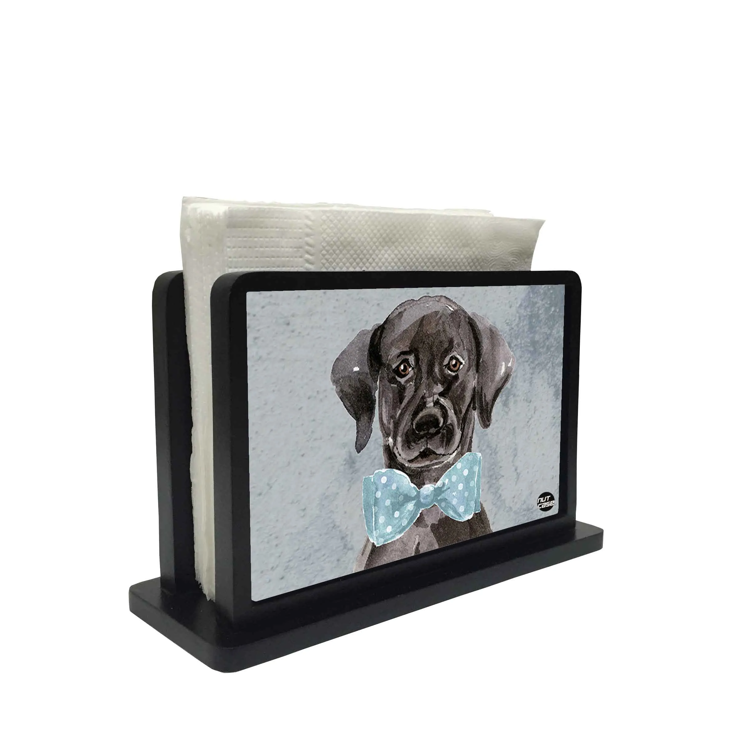 Tissue Holder Paper Napkin Stand - Face Black Beauty
