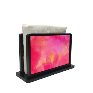 Tissue Holder Paper Napkin Stand - Pink Watercolor