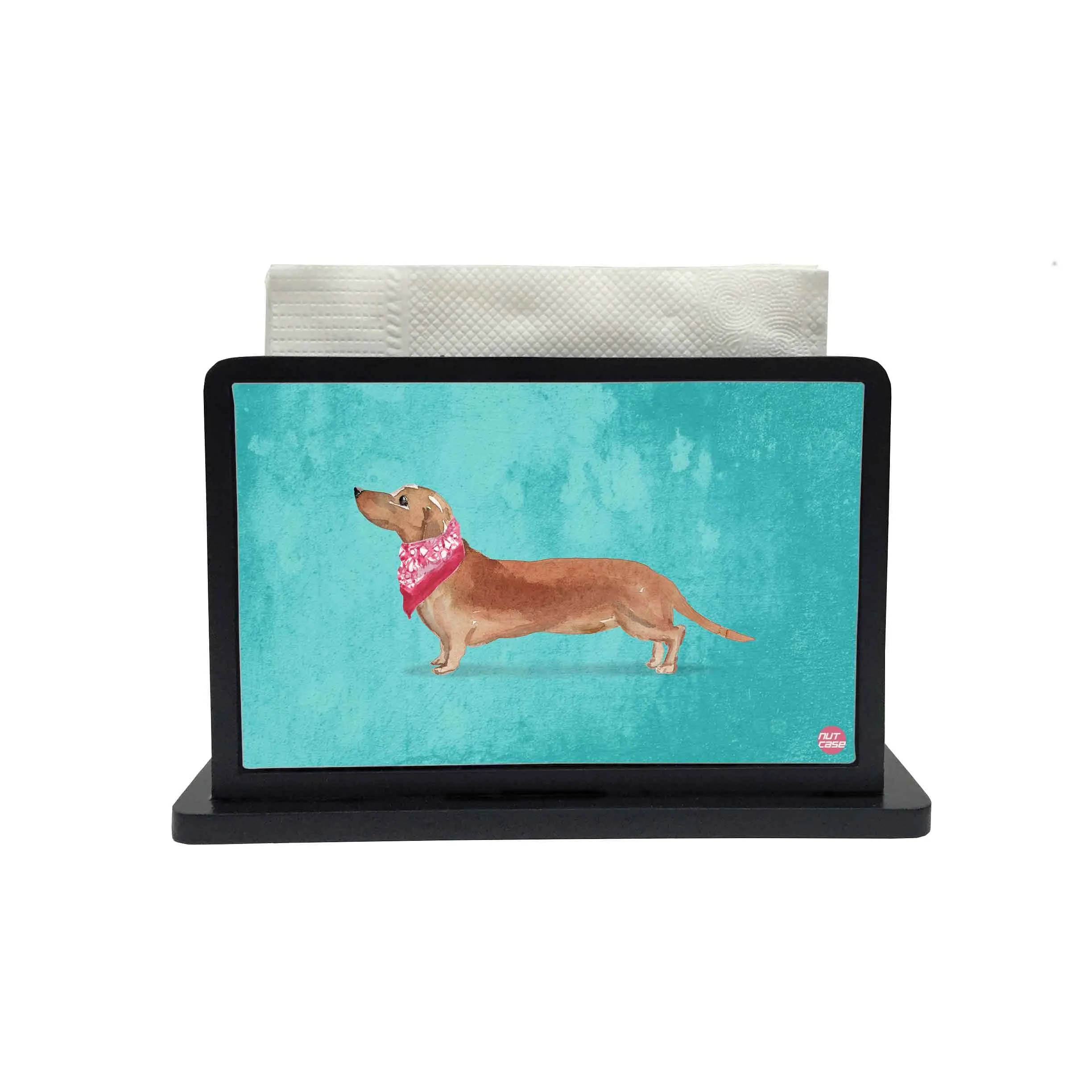 Tissue Holder Paper Napkin Stand -  Small Dog