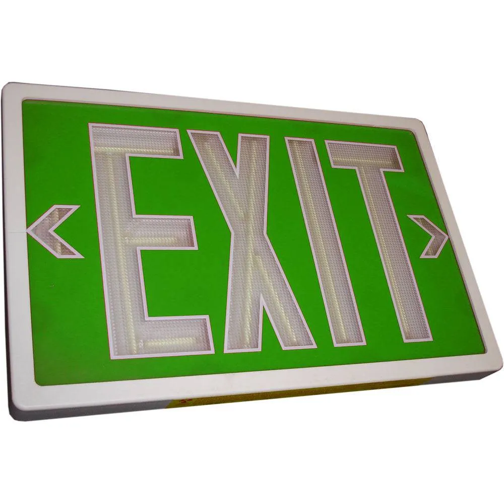 Tritium Exit Sign Double Green Face 10 Year Life