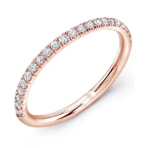 Uneek Straight Ring 14K Rose Gold WB229R