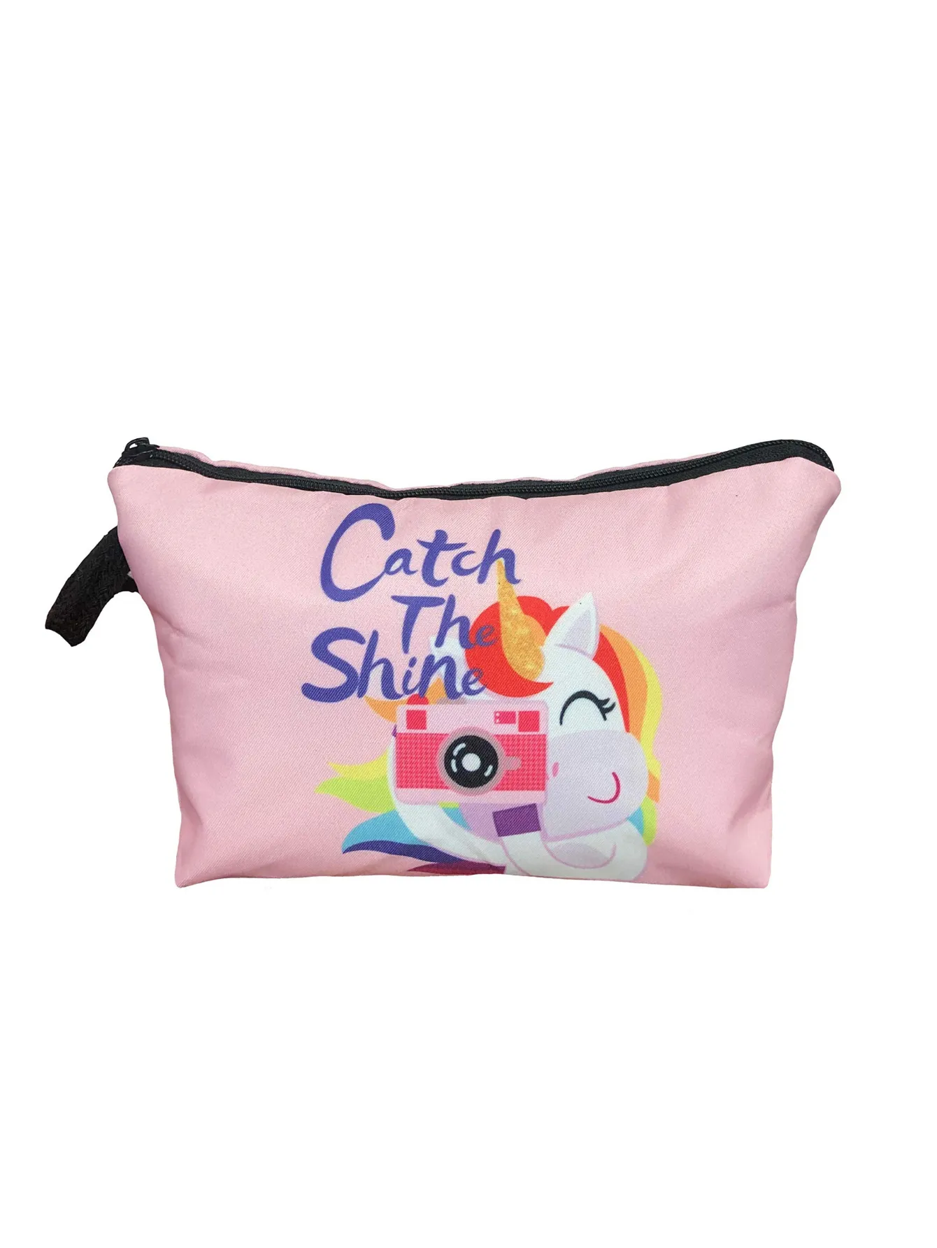 Unicorn Gifts for Girls - Unicorn Drawstring Backpack/Makeup Bag/Bracelet/Necklace/Hair Ties/Keychain/Sticker (Catch the Shine 4)