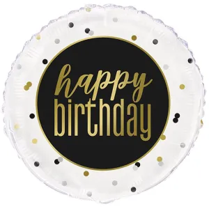 Unique 18 Happy Birthday Metallic balloon