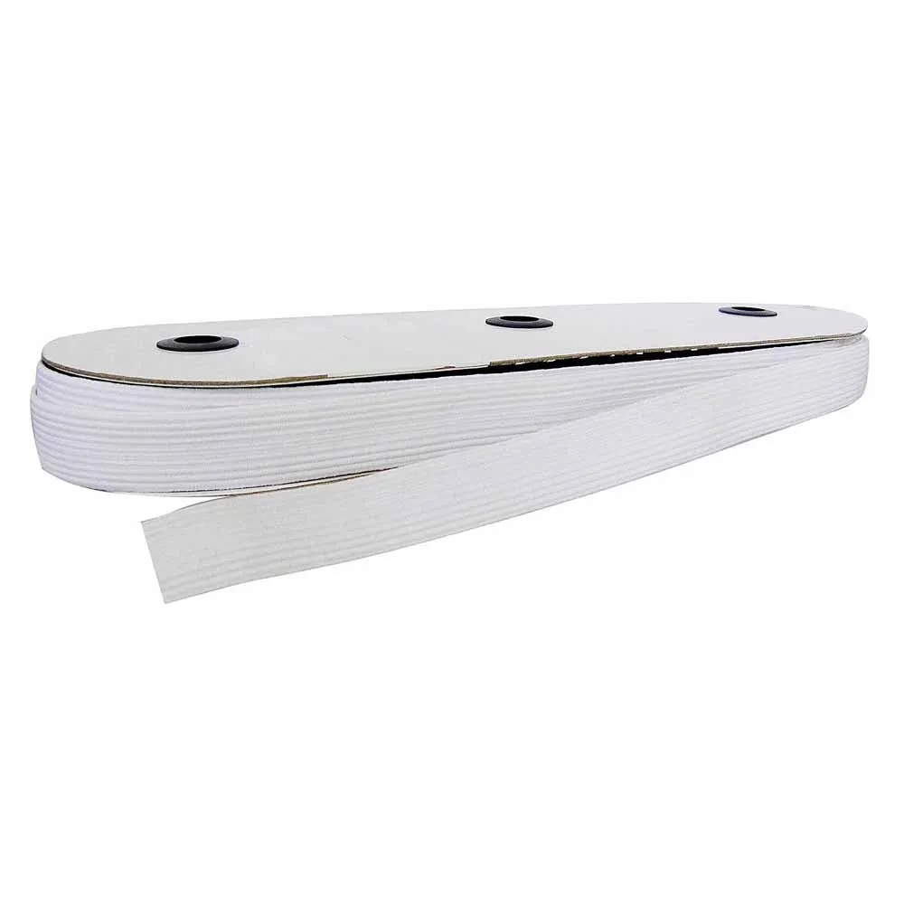 UNIQUE Braided Elastic 19mm - White