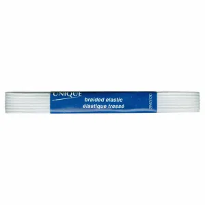 Unique-Braided Elastic-White #2843130