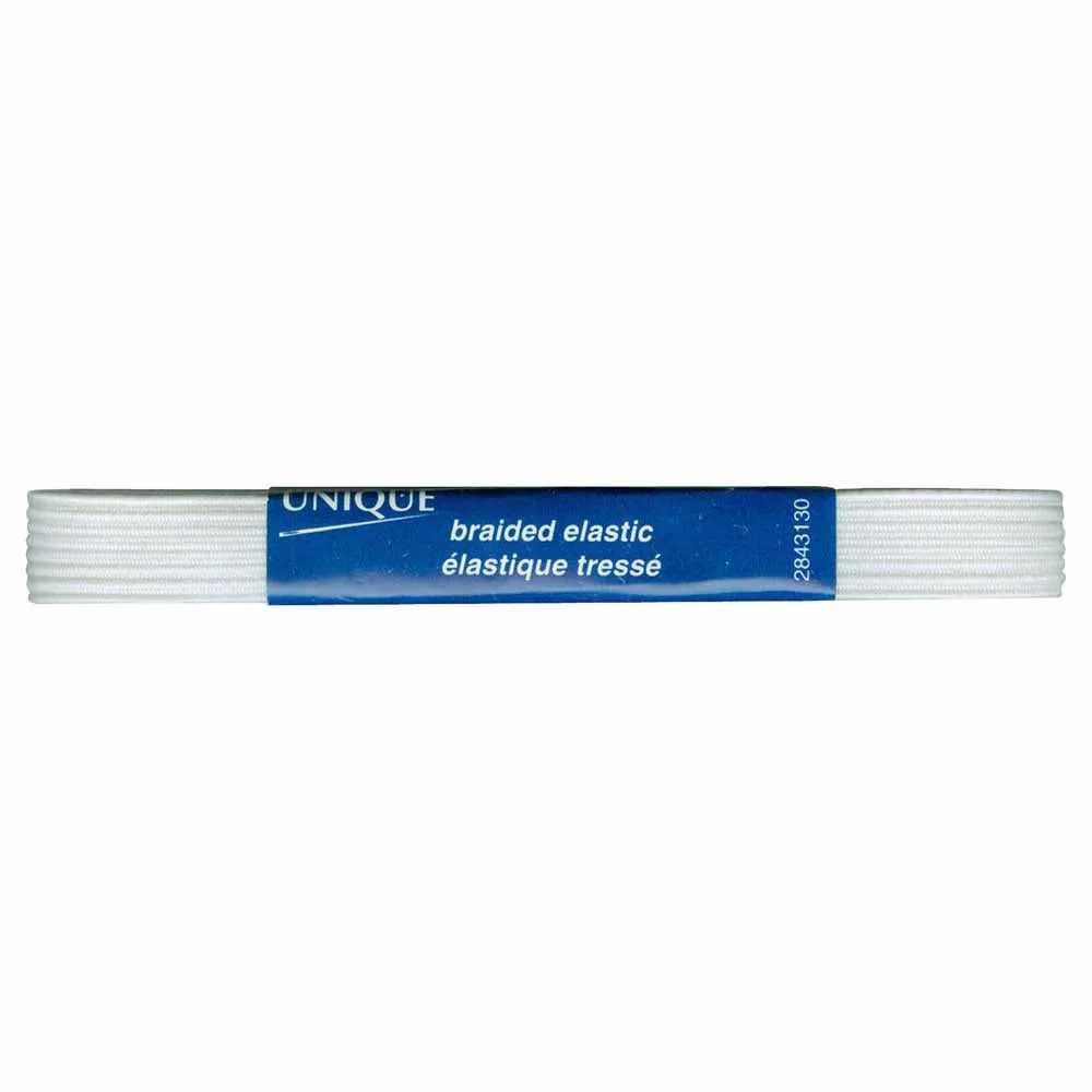 Unique-Braided Elastic-White #2843130