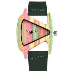 Unique Colourful Wood Watch