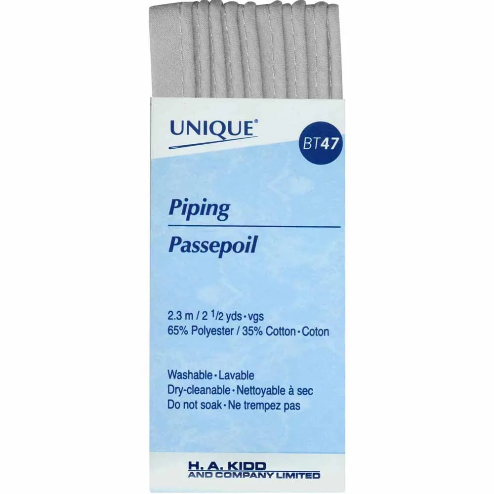 UNIQUE Cord Piping 2.3mSilver 805