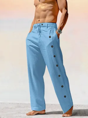Unique Cotton Linen Relaxed Pants