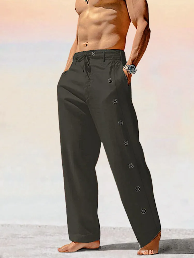 Unique Cotton Linen Relaxed Pants
