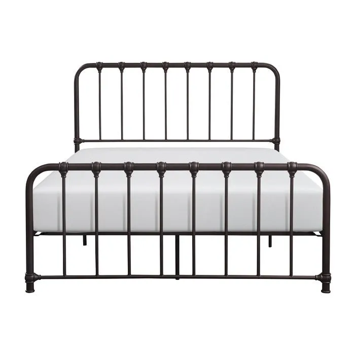 Unique Dark Bronze Metal Platform Bed