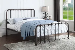 Unique Dark Bronze Metal Platform Bed