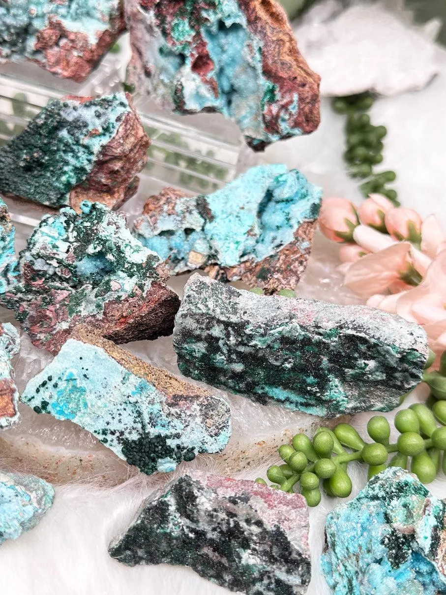 Unique Druzy Chrysocolla Malachite