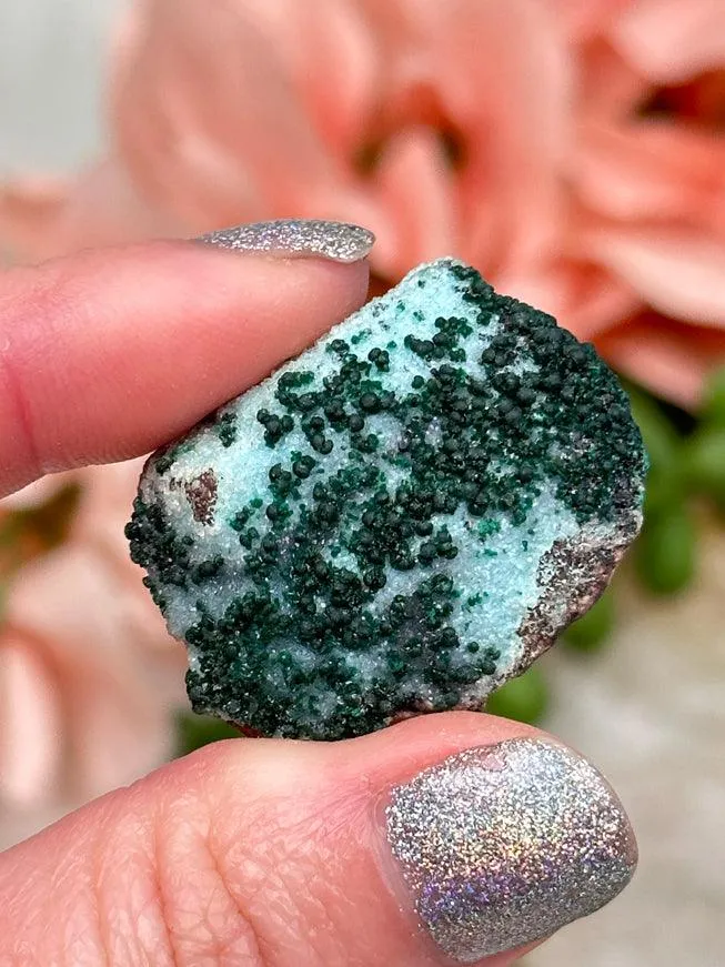 Unique Druzy Chrysocolla Malachite