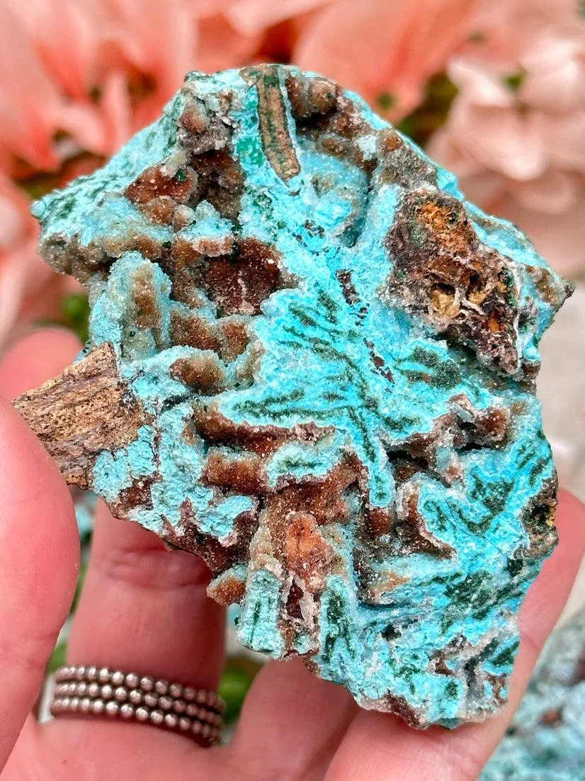 Unique Druzy Chrysocolla Malachite