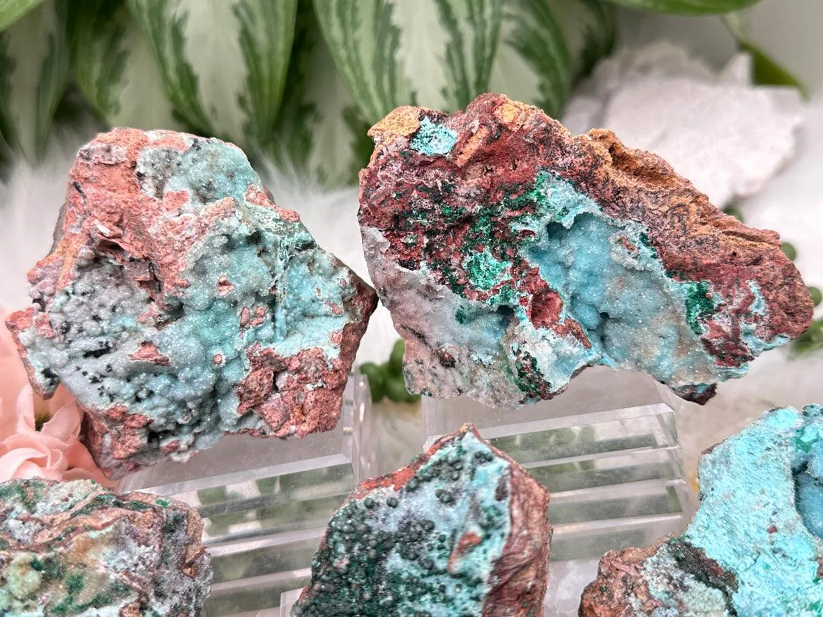 Unique Druzy Chrysocolla Malachite