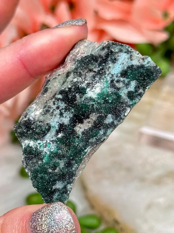 Unique Druzy Chrysocolla Malachite