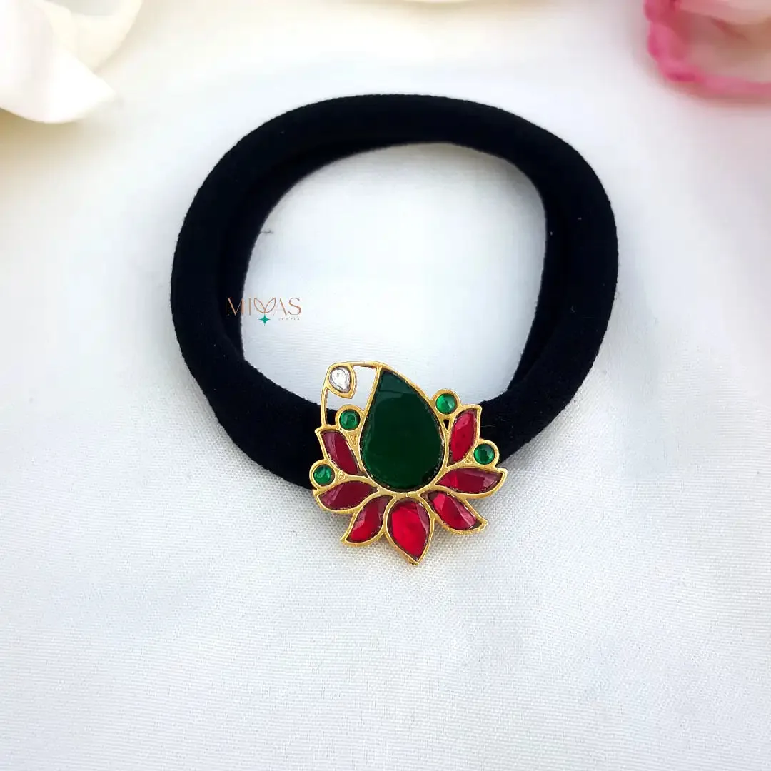 Unique Floral Kundan Jadau Hairband