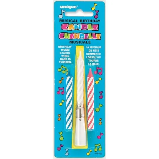 Unique Musical Birthday Candle Set