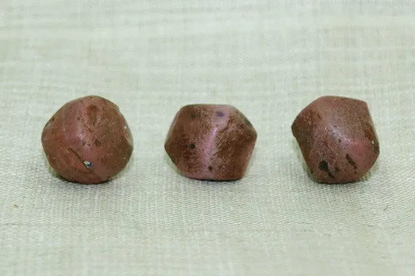 Unique Venetian Pink Faceted Beads