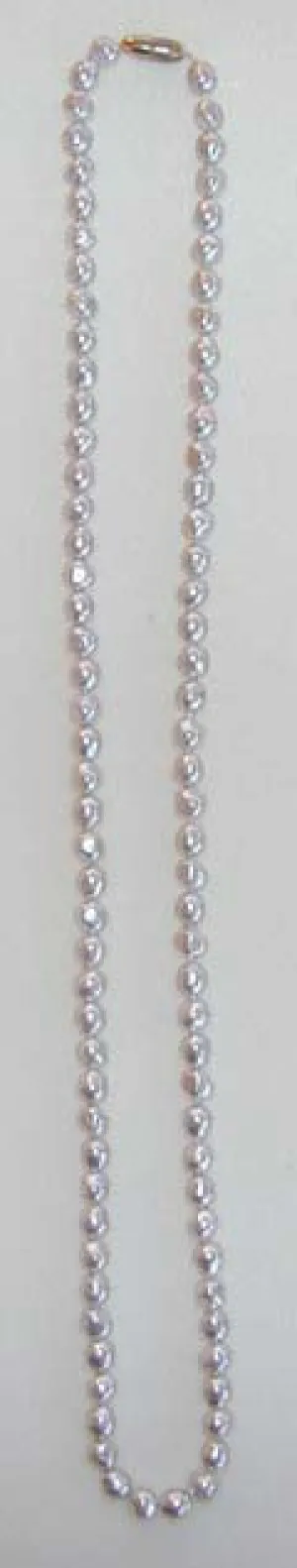 Unsigned Grey Baroque Faux Pearls