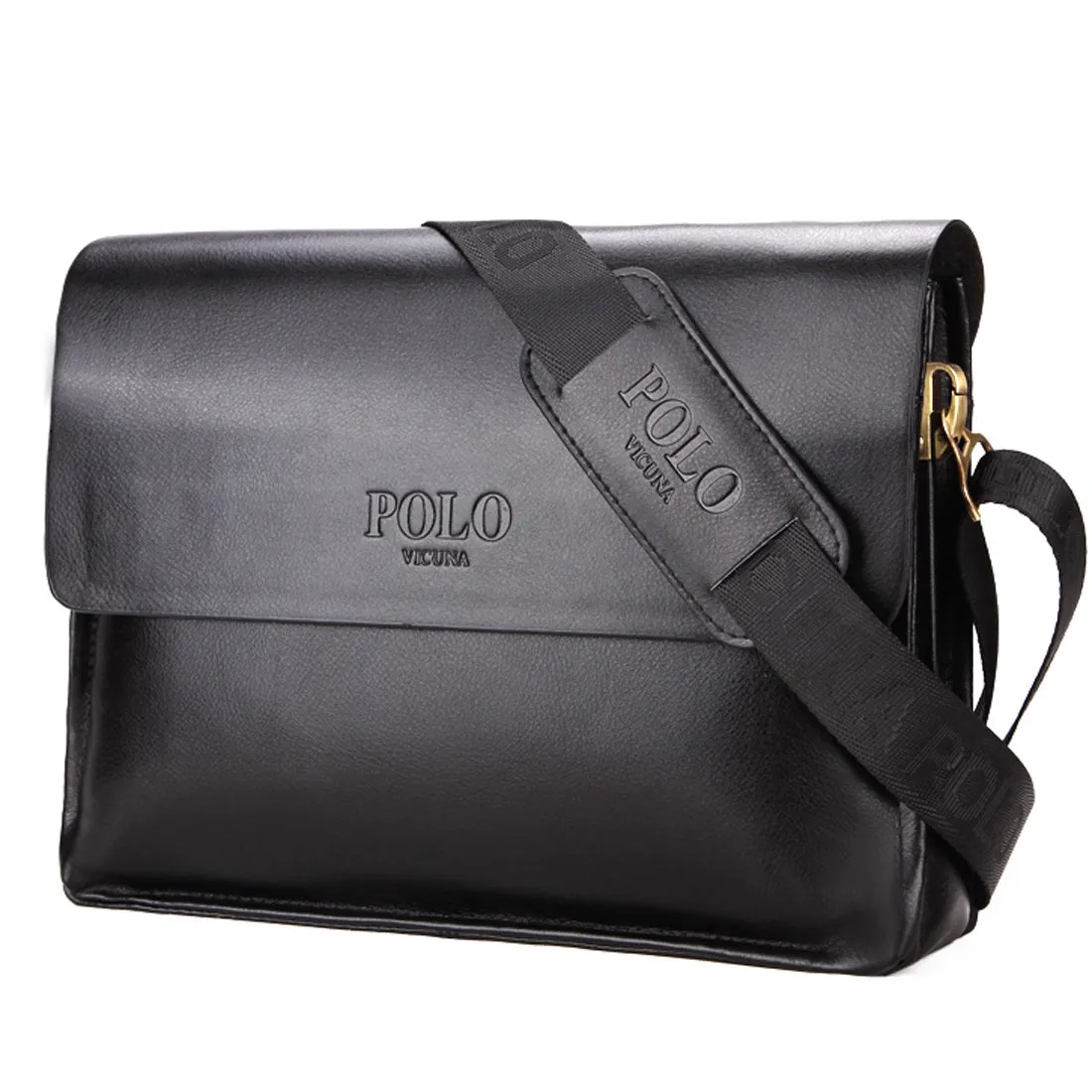 Vicuna Polo Vintage Leder Bürotasche - Schwarz