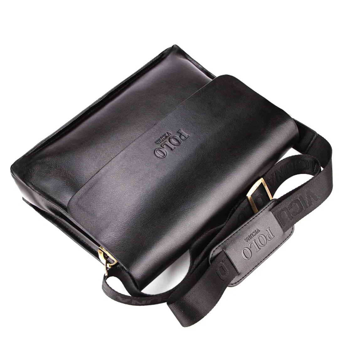 Vicuna Polo Vintage Leder Bürotasche - Schwarz