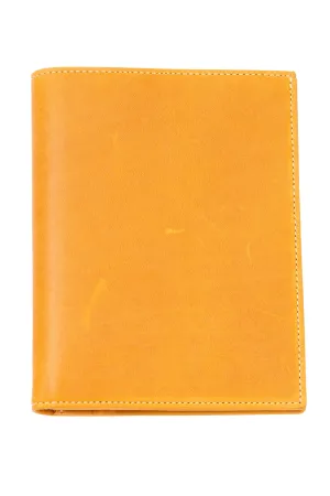 Vintage Gold Full-Grain Leather Passport Holder