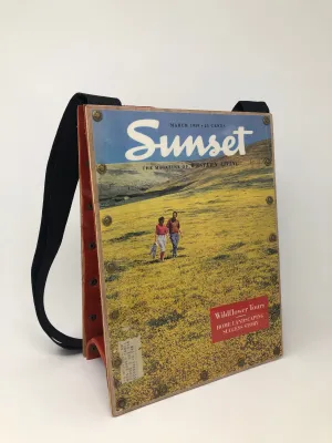 Vintage Graphics Magazine Purse - Wildflowers Sunset March 1959