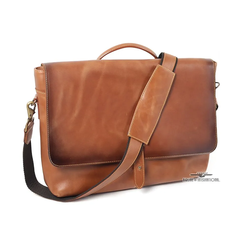 Vintage Leather Messenger Bag