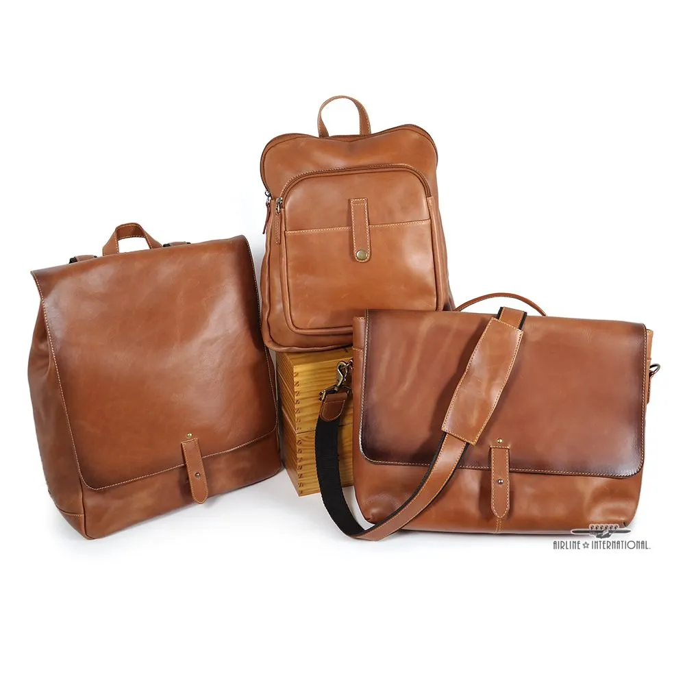 Vintage Leather Messenger Bag