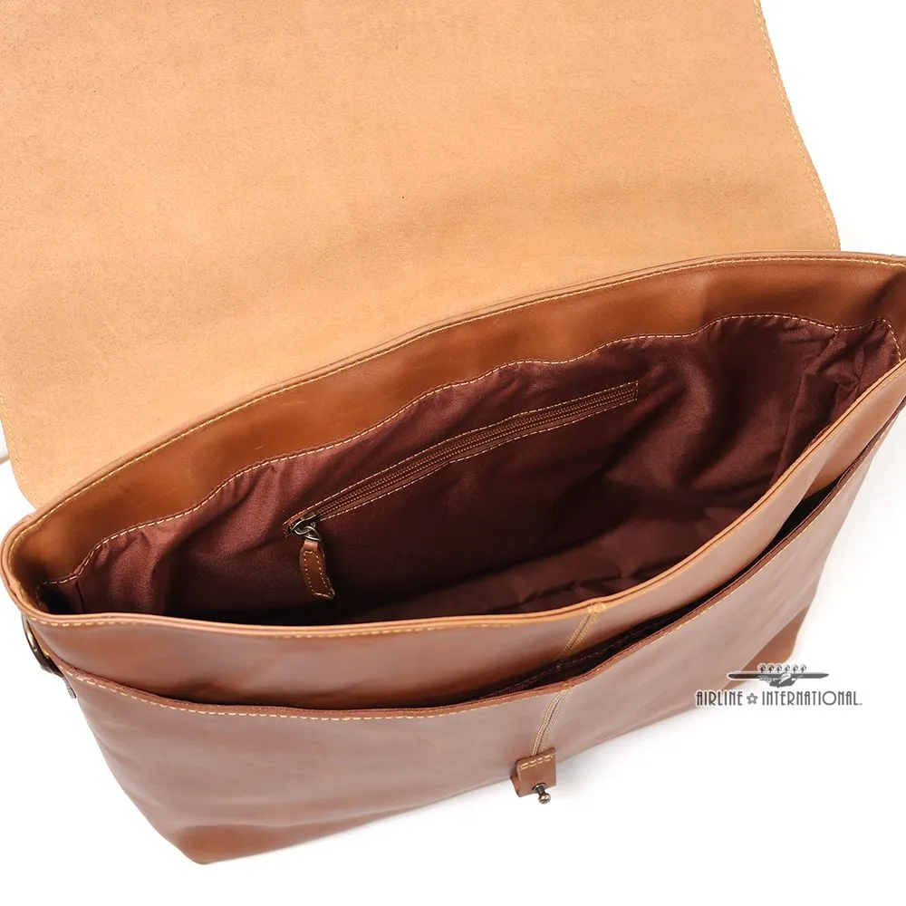 Vintage Leather Messenger Bag