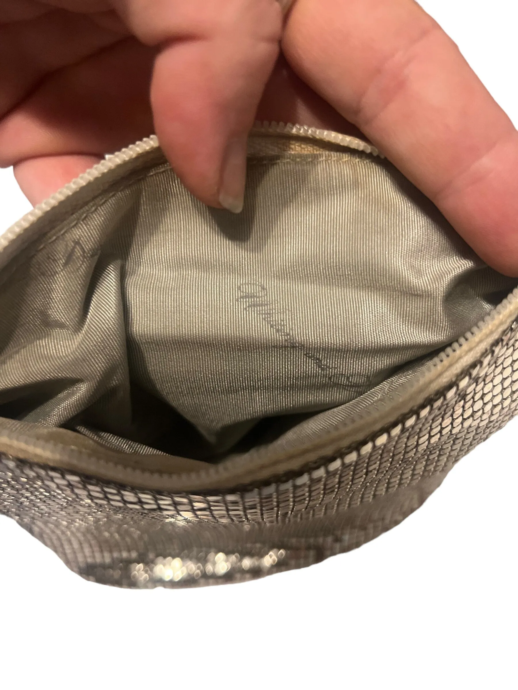 Vintage silver mesh Whiting & Davis purse