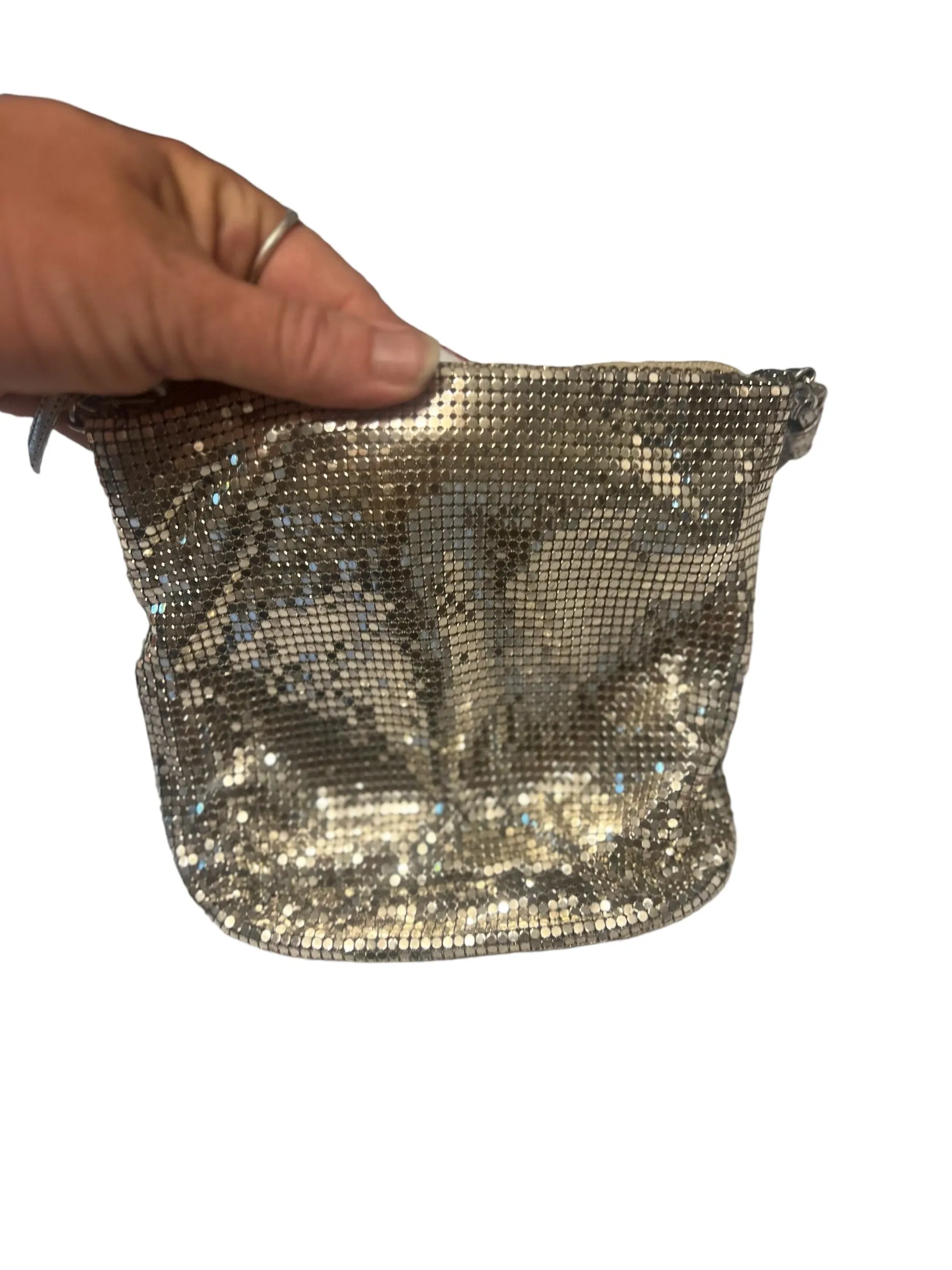 Vintage silver mesh Whiting & Davis purse