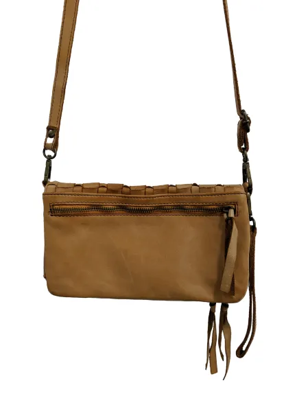 Vintage Woven Leather Crossbody Purse