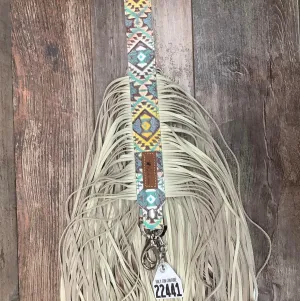Western Mini Leather Fringe Strap 48" #22441
